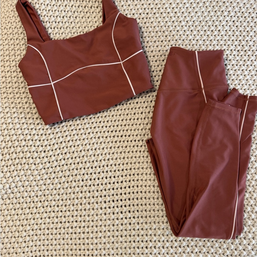 YPB activewear set - rust color